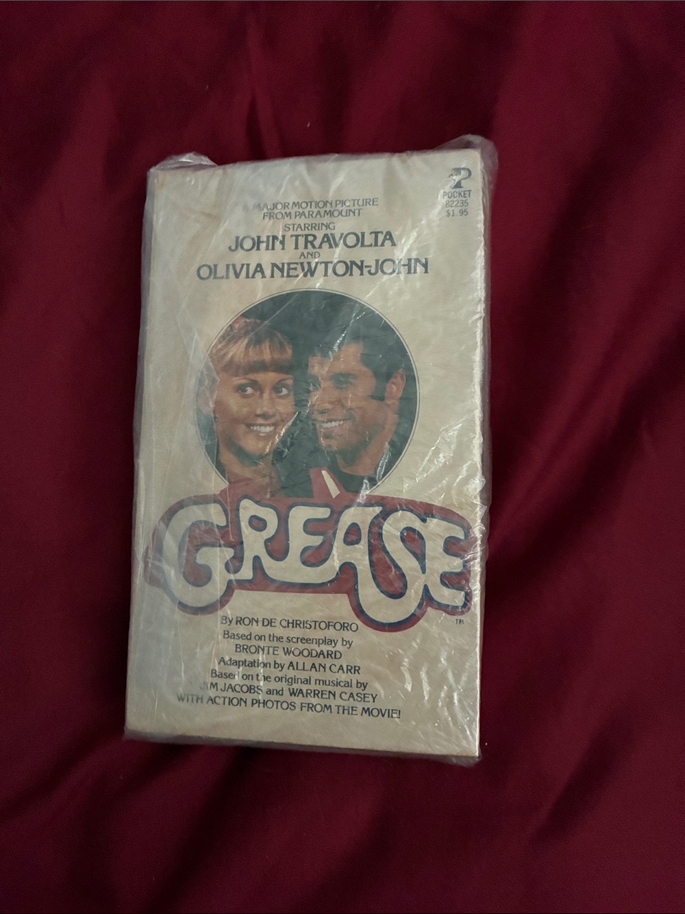 Grease Paperback book  Tie-In - Beige Cover